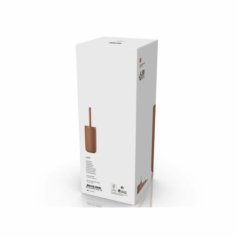Zone Denmark Toilettenbürste Ume Terracotta, Steinzeug, PP-Kunststoff, Rot, 31545