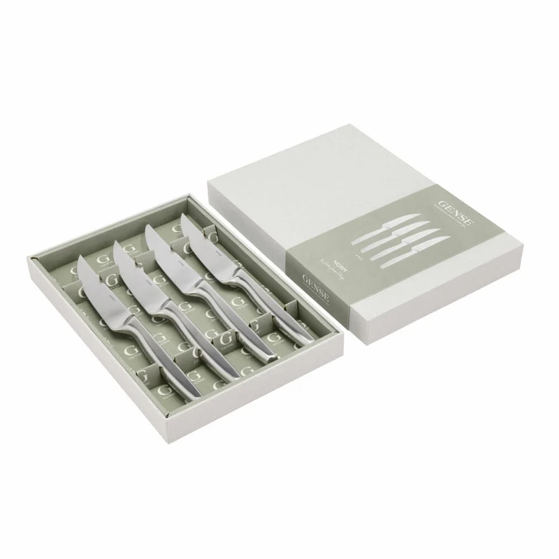 Gense Steakmesser Norm 4er Set, Fleischmesser, 18/10 Stahl, 26917