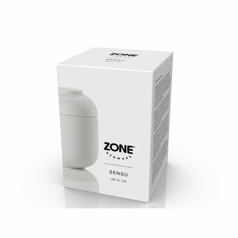 Zone Denmark Aufbewahrungsdose Sensu White, Steinzeug, Weiß, 6.5 x 9 cm, 34949