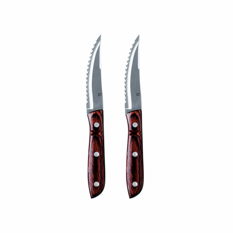 Gense Steakmesser XL Old Farmer Classic, Holzlaminat, 18/8 Edelstahl, 23.5 cm, 20553