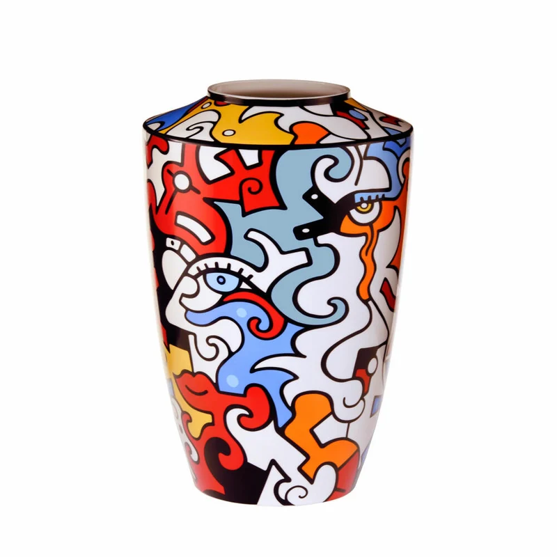 Goebel Vase Billy the Artist -Evolution of love I, Pop Art, Porzellan, Bunt, 42 cm, 67080791