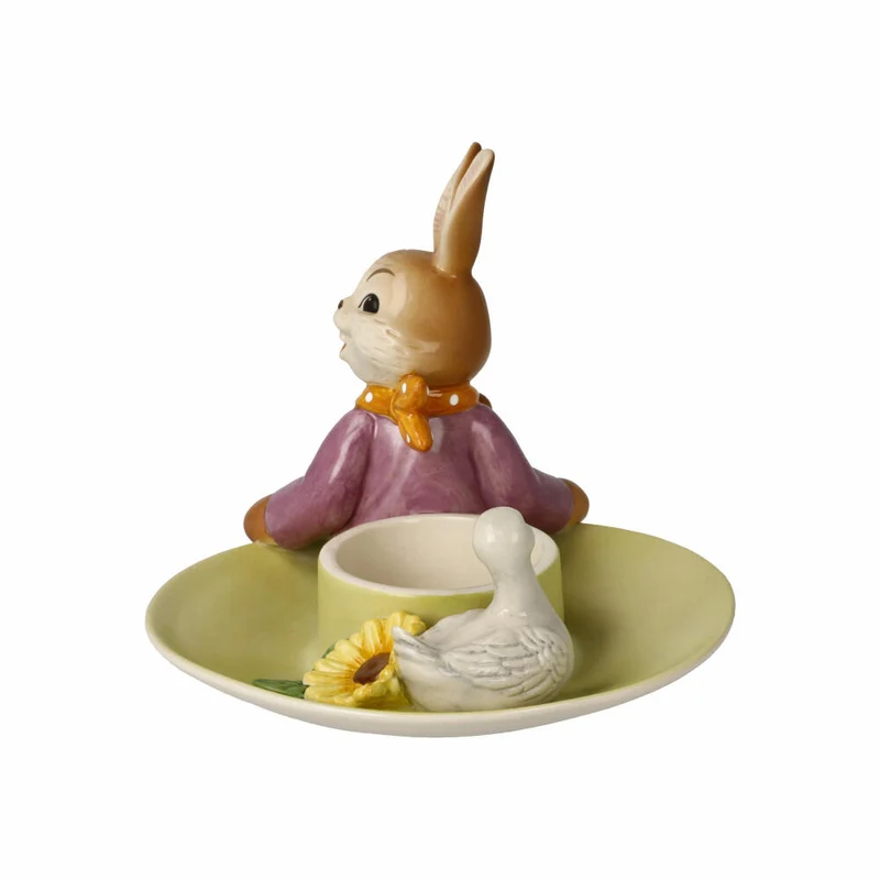 Goebel Windlicht Hase Ein Lächeln für Dich, Ostern, Steingut, Bunt, 11 cm, 66846131