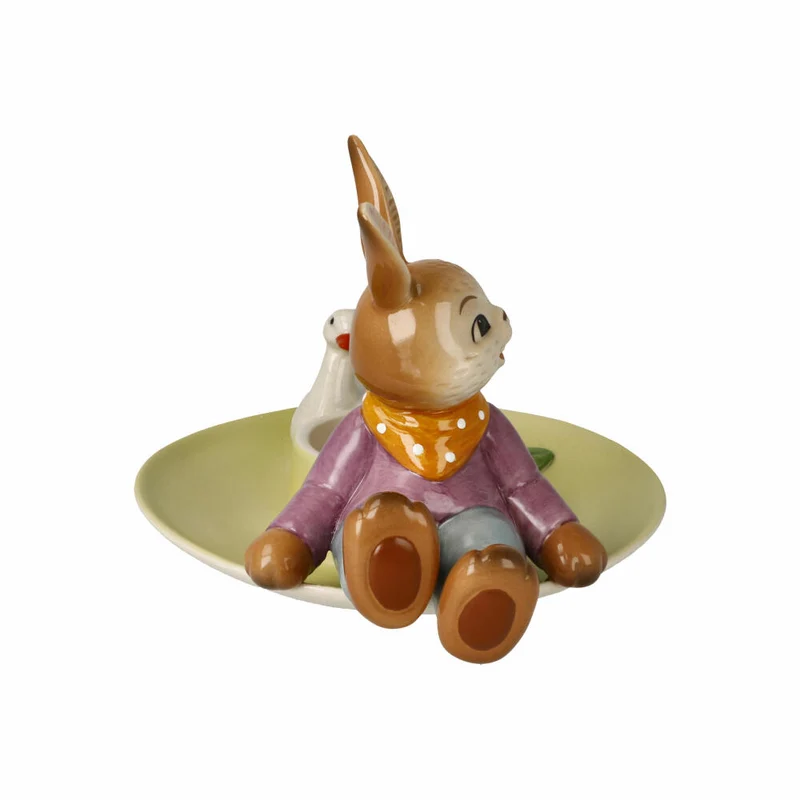 Goebel Windlicht Hase Ein Lächeln für Dich, Ostern, Steingut, Bunt, 11 cm, 66846131