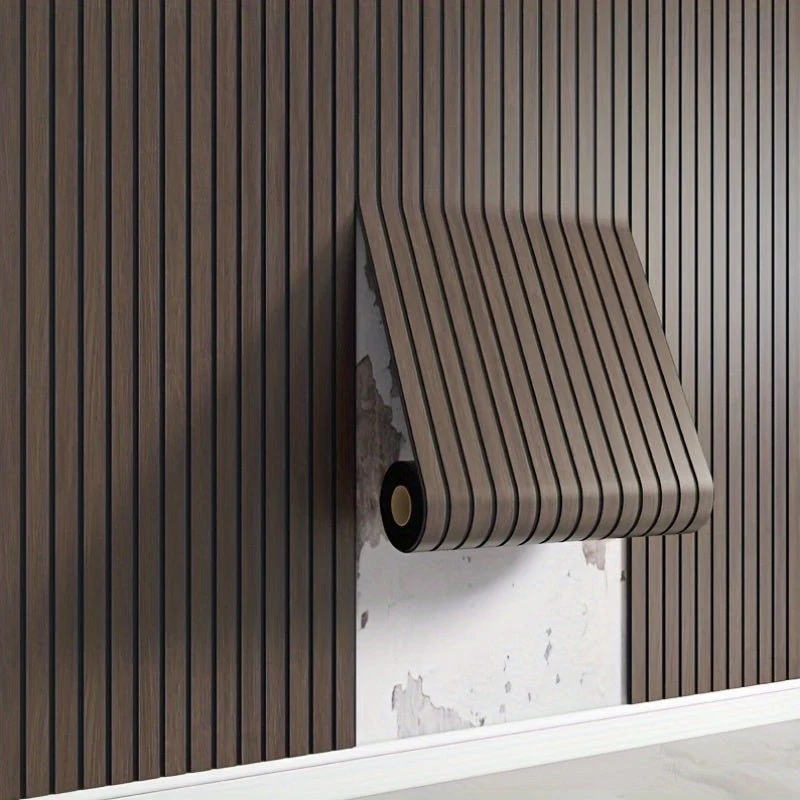 Panneaux Muraux 3D Bois - Autocollants Réalistes