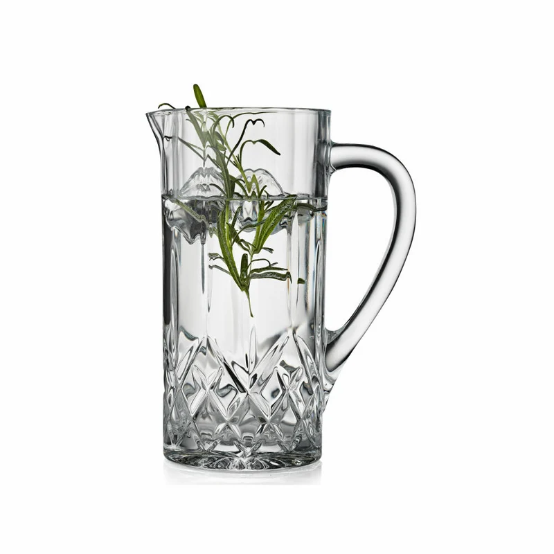 Lyngby Glas Kannen-Set Melodia 7-tlg., Kanne mit 6 Gläsern, Kristallglas, Klar, 916188