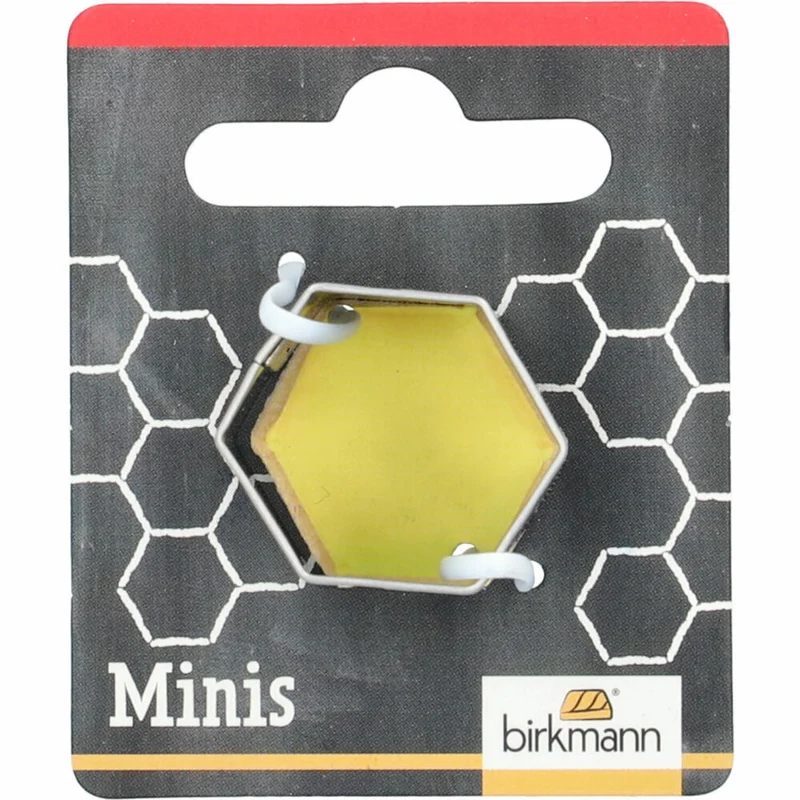 Birkmann Mini-Ausstechform Sechseck, Ausstecher, Plätzchenform, Keks, Plätzchen, Edelstahl, 2.4 cm, 152526