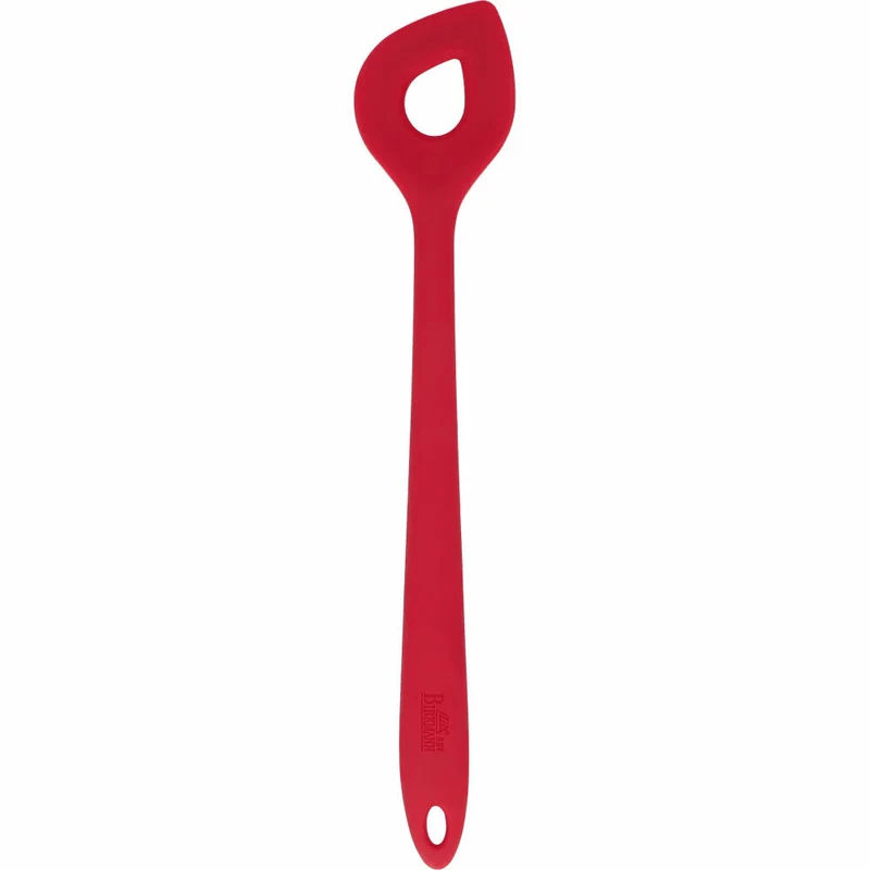 Birkmann Colour Kitchen Rührlöffel, Kochlöffel, Silikon mit Metallkern, Rot, 29.5 cm, 422254