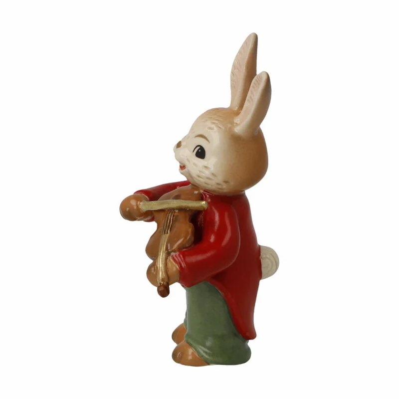 Goebel Figur Hase Kleiner Violinist, Osterhase, Steingut, Bunt, 8 cm, 66845981