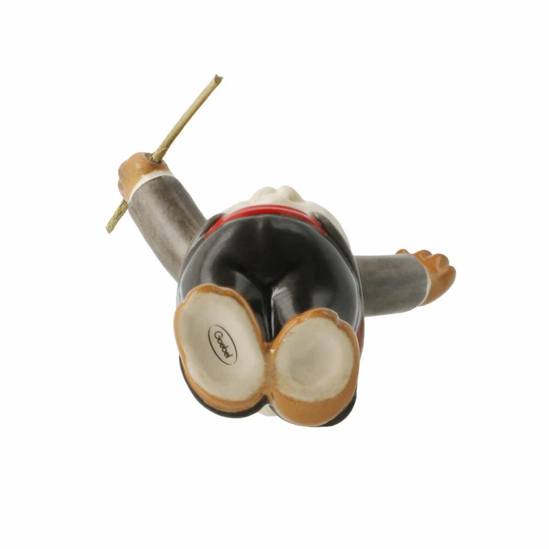 Goebel Figur Hase Genial Dirigent, Osterhase, Steingut, Bunt, 8 cm, 66845991