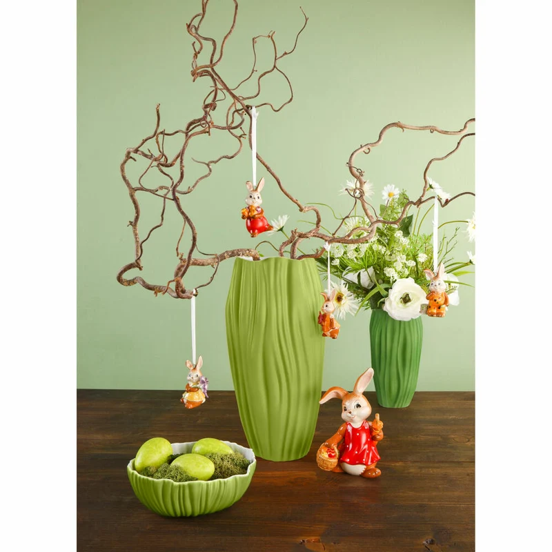 Goebel Vase Kaiser Spirulina, Dekovase, Biskuit-Porzellan, Grün, 30 cm, 23123041
