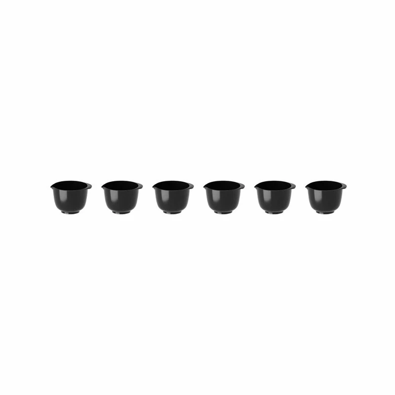 Rosti Minischüssel Margrethe Mini 6er Set, ABS-Kunststoff, Schwarz, 25 ml, 36056