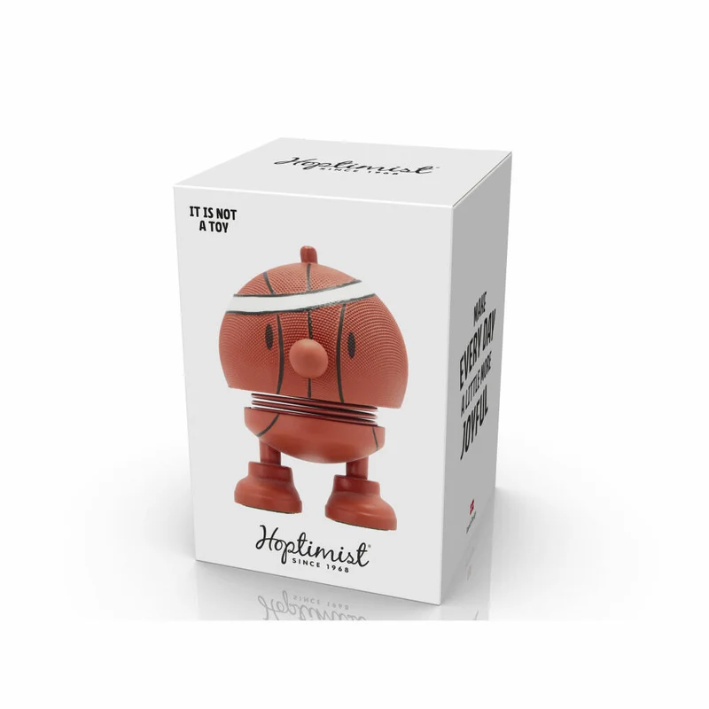 Hoptimist Dekofigur Basketball Bumble S Orange, ABS-Kunststoff, Stahl, 7.6 cm, 35669