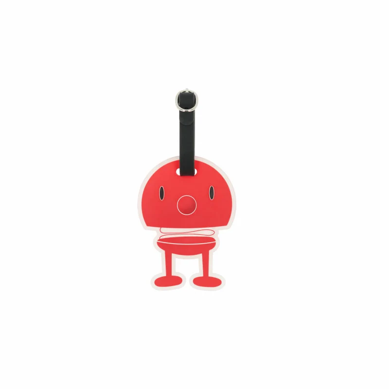 Hoptimist Taschenanhänger Bag Tag Red, 100% Silikon, Rot, 10 x 8 cm, 35794