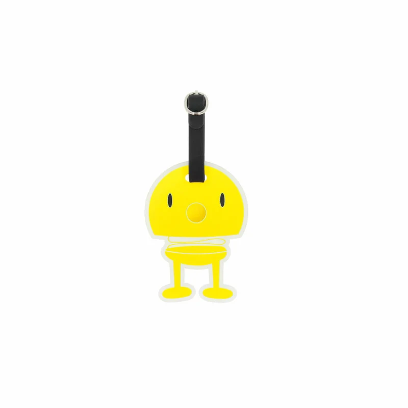 Hoptimist Taschenanhänger Bag Tag Yellow, 100% Silikon, Gelb, 10 x 8 cm, 35795