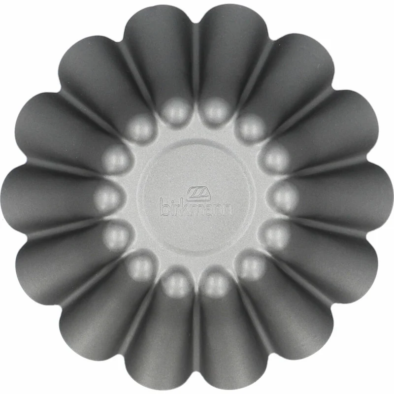 Birkmann Bakers Best Brioche Backform, Briocheform, Kuchenform, Karbonstahl, Ø 18 cm, 886643