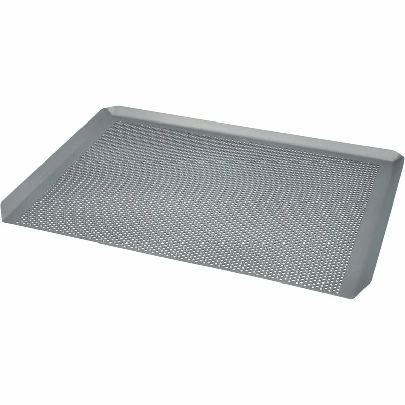 Birkmann Bakers Best Backblech Perforiert, Ofenblech, Gebäck, Plätzchen Blech, Karbonstahl, 40 x 28.6 cm, 886667