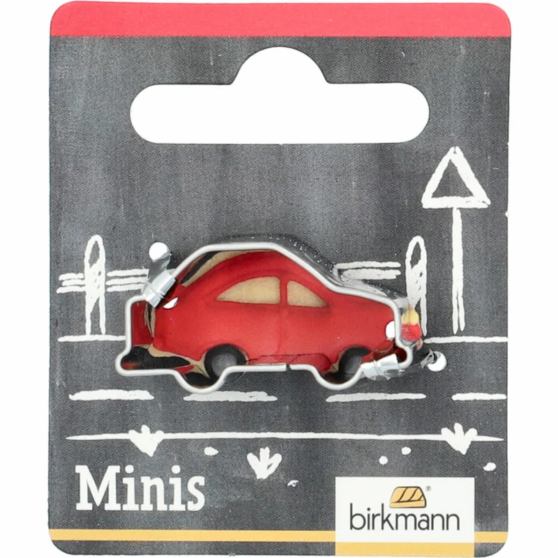 Birkmann Mini-Ausstechform Auto, Ausstecher, Plätzchenform, Keks, Plätzchen, Edelstahl, 3 cm, 152601