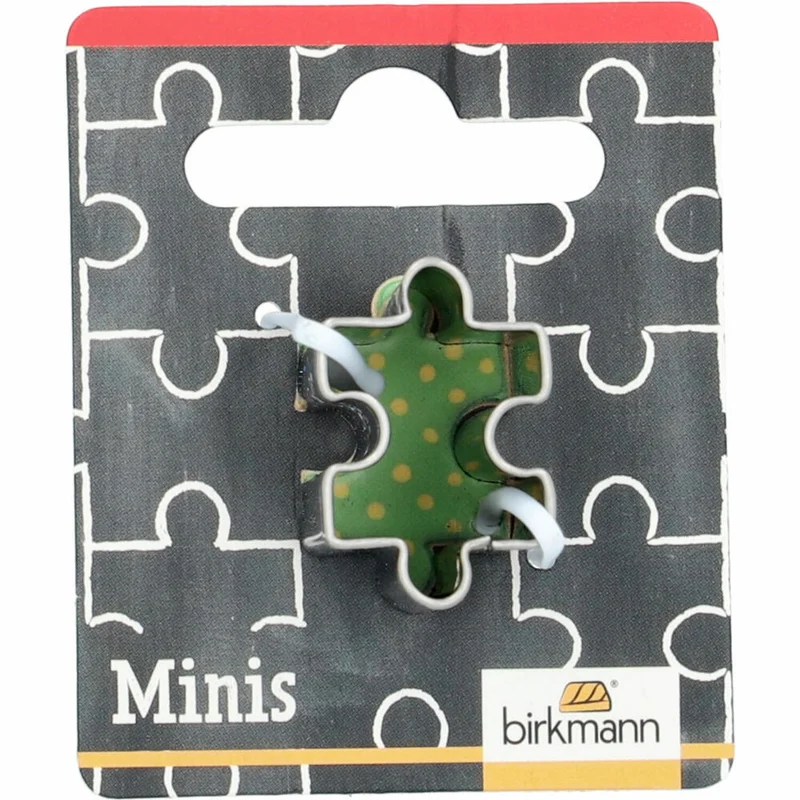 Birkmann Mini-Ausstechform Puzzle, Ausstecher, Plätzchenform, Keks, Plätzchen, Edelstahl, 2.5 cm, 152618