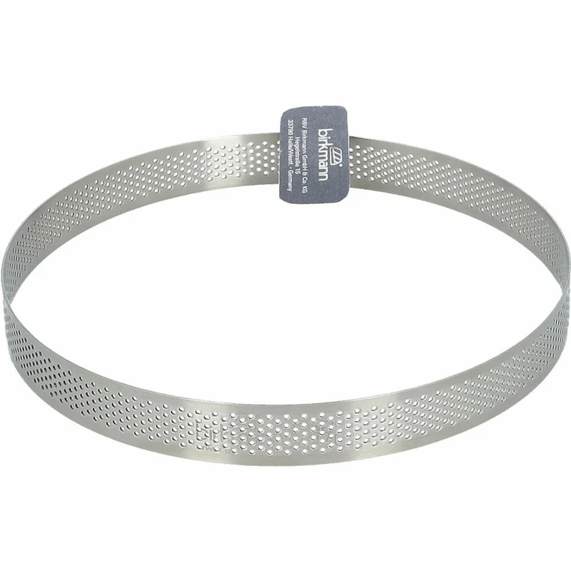 Birkmann Premium Baking Back- und Tortenring, Backring, Backform, Perforiert, Edelstahl, Ø 18 cm, 265936
