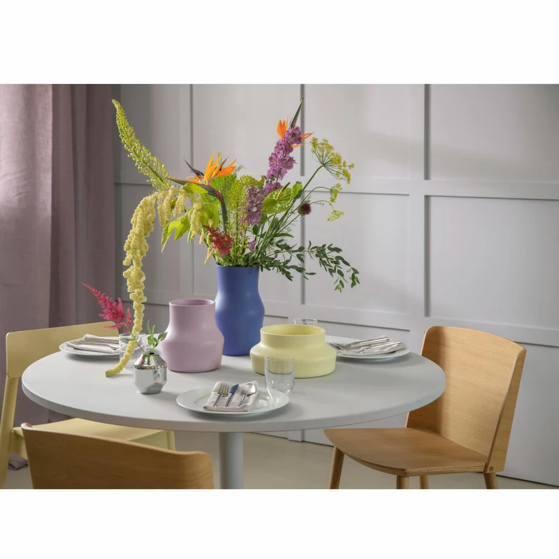 Gense Vase Dorotea Lilac Purple, Dekovase, Blumenvase, Keramik, 18 x 19.5 cm, 30080