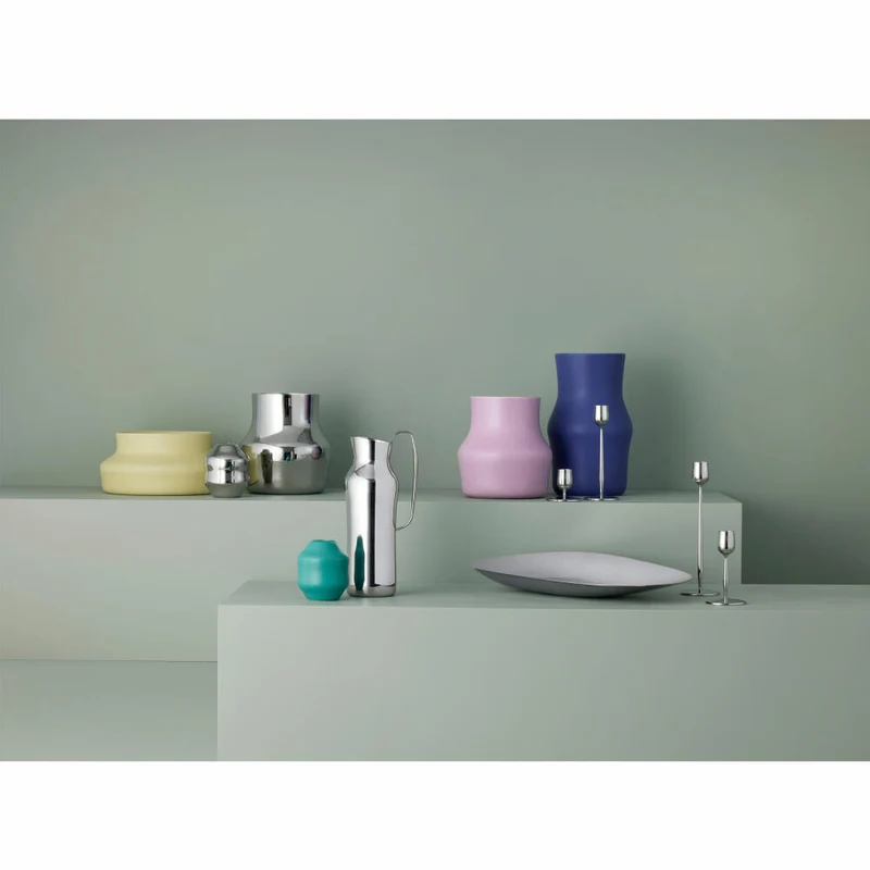 Gense Vase Dorotea Iris Blue, Dekovase, Blumenvase, Keramik, 17 x 28 cm, 30081