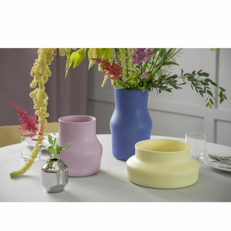 Gense Vase Dorotea Mellow Yellow, Dekovase, Blumenvase, Keramik, 25 x 12 cm, 30082