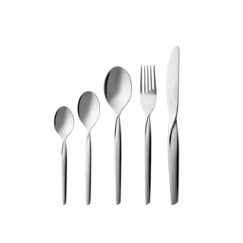 Gense Besteck-Set Twist 60-tlg., Messer, Gabeln, Löffel, 18/0 Edelstahl, 20586