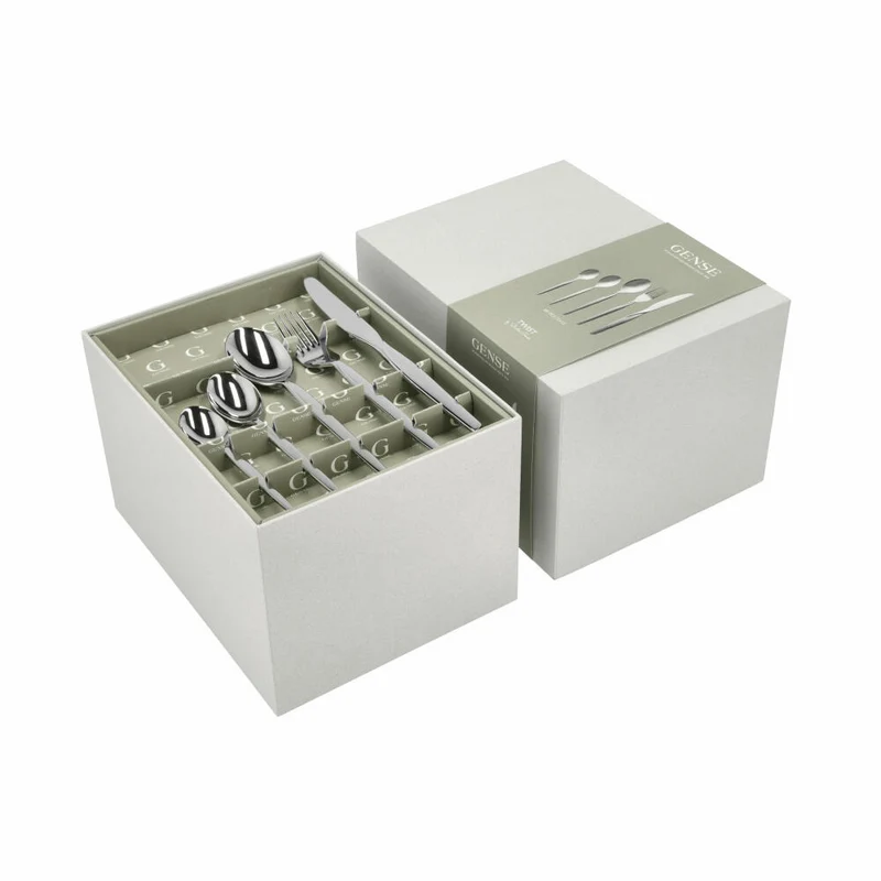 Gense Besteck-Set Twist 60-tlg., Messer, Gabeln, Löffel, 18/0 Edelstahl, 20586