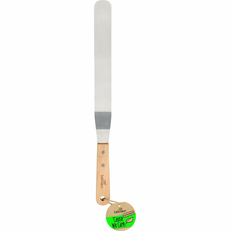 Birkmann Cause We Care Winkelpalette, Streichpalette, Backzubehör, Edelstahl / Buchenholz, 40 cm, 889187