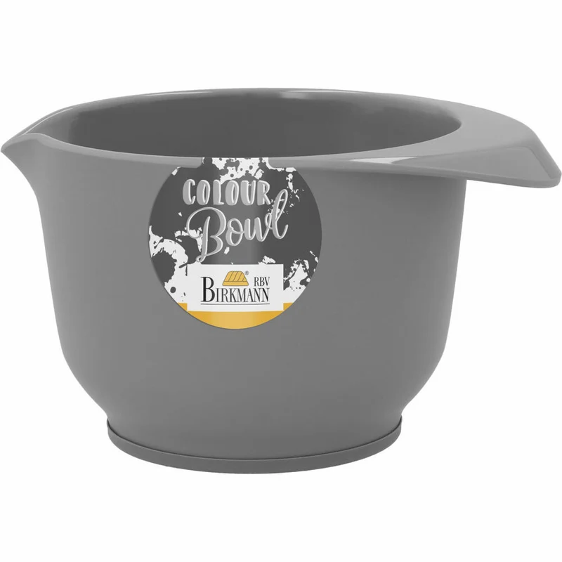 Birkmann Colour Bowl Rühr- und Servierschüssel, Rührschüssel, Schüssel, Melaminharz, Grau Matt, 500 ml, 708884