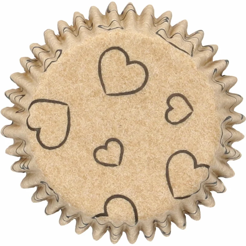 Birkmann Mini-Kraftpapierbackförmchen Ahoi, 75 Stück, Muffinbackförmchen, Papierbackförmchen, Papier, Ø 4 cm, 444935
