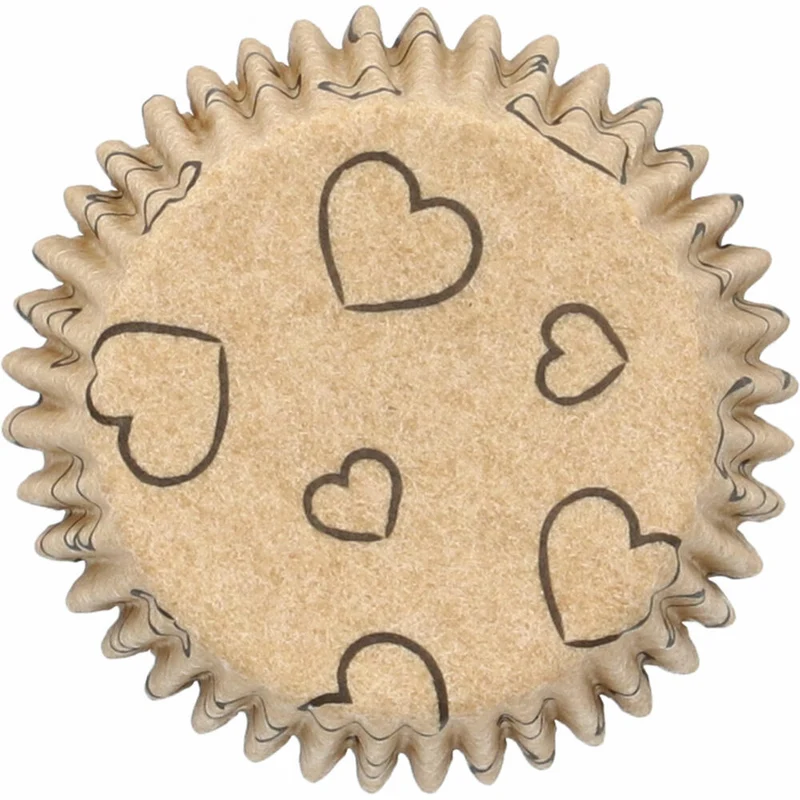 Birkmann Mini-Kraftpapierbackförmchen Ahoi, 75 Stück, Muffinbackförmchen, Papierbackförmchen, Papier, Ø 4 cm, 444935