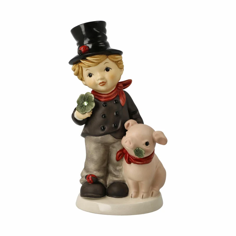Goebel Figur Jede Menge Glück, Schornsteinfeger, Dekofigur, Steingut, Bunt, 20 cm, 10638411