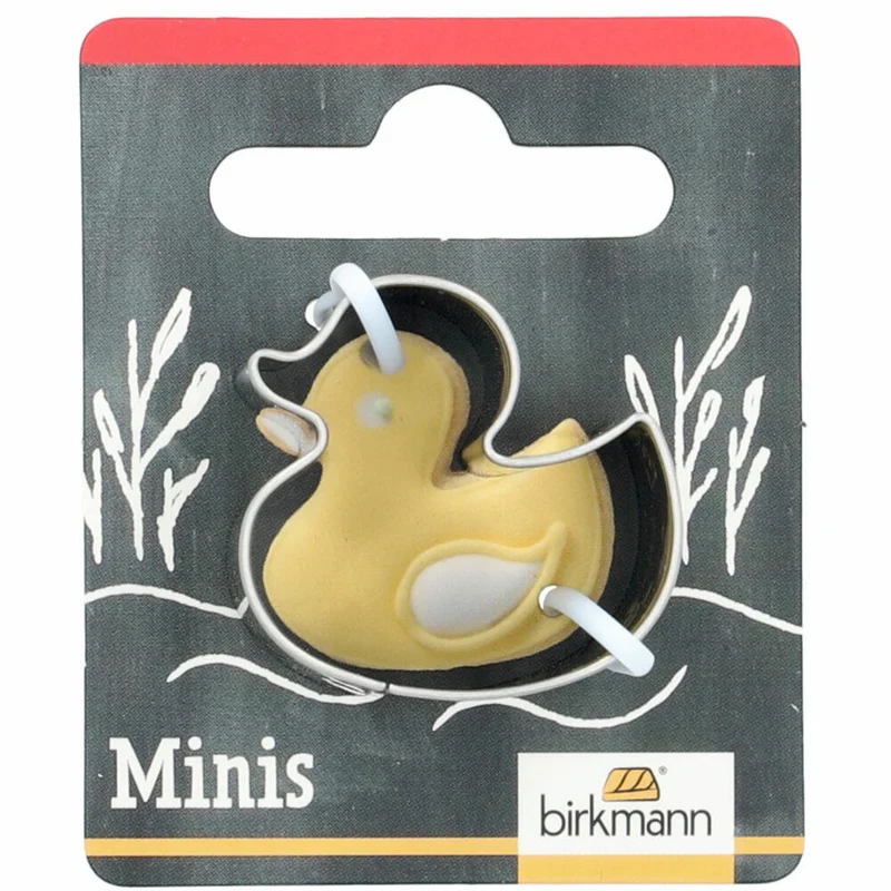 Birkmann Mini-Ausstechform Ente, Ausstecher, Plätzchenform, Keks, Plätzchen, Edelstahl, 3 cm, 152779