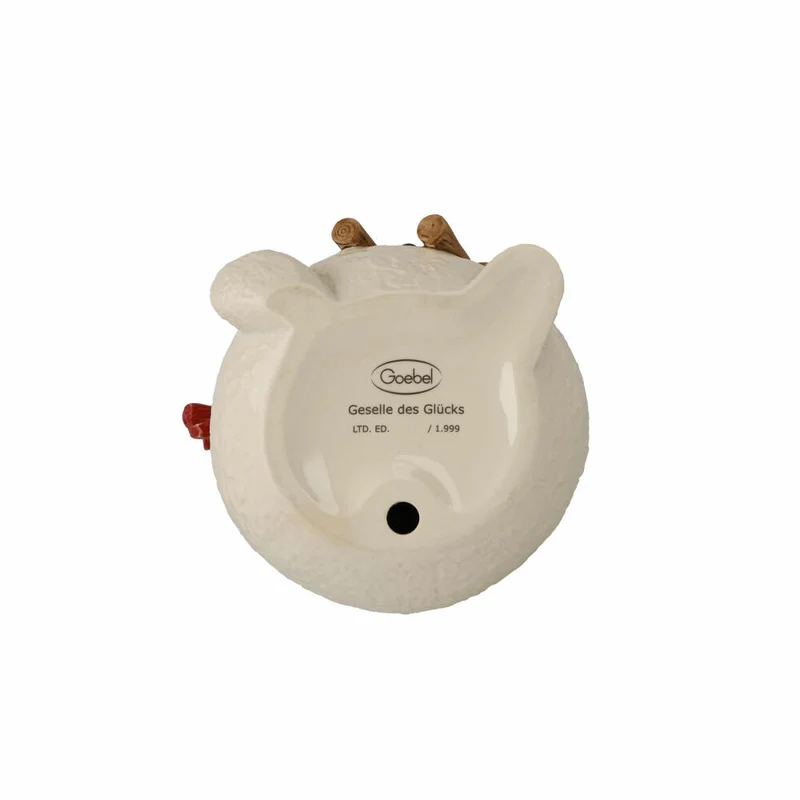 Goebel Figur Geselle des Glücks, Schneemann, Steingut, Bunt, Limited Edition, 22.5 cm, 66704531