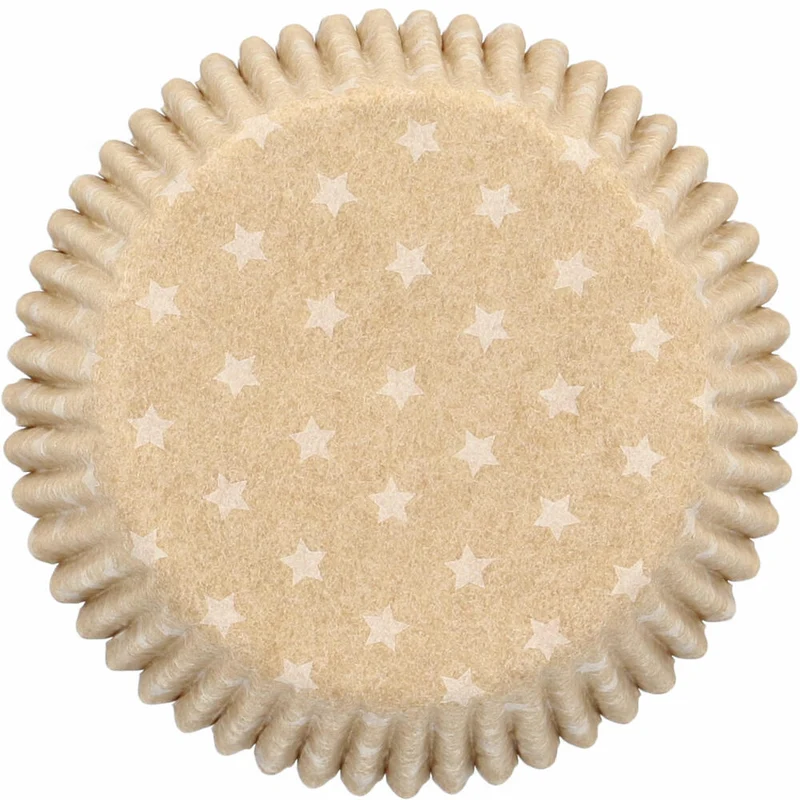 Birkmann Kraftpapierbackförmchen Ganzjahr, 75 Stück, Muffinbackförmchen, Papierbackförmchen, Papier, Ø 7 cm, 444942