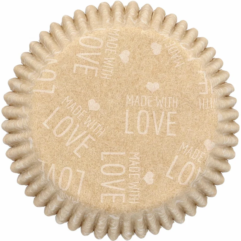 Birkmann Kraftpapierbackförmchen Ganzjahr, 75 Stück, Muffinbackförmchen, Papierbackförmchen, Papier, Ø 7 cm, 444942