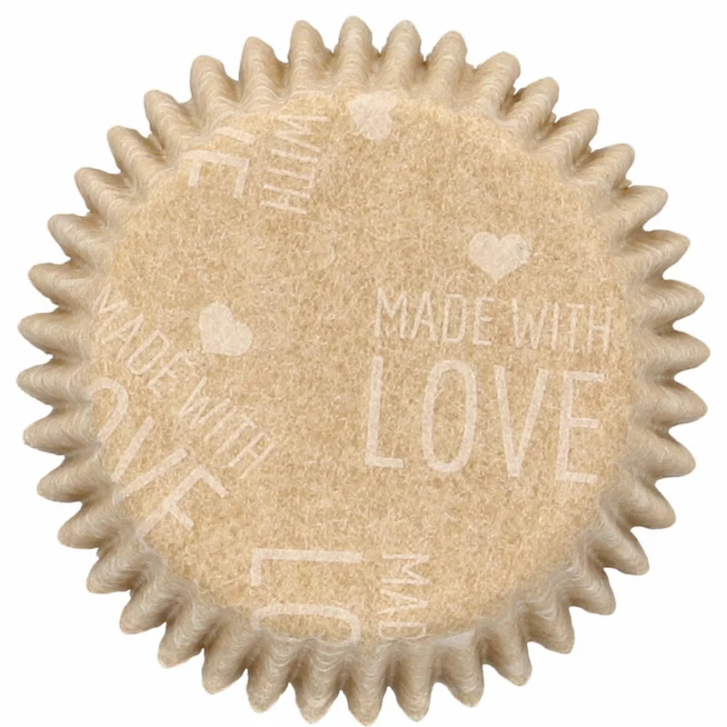 Birkmann Mini-Kraftpapierbackförmchen Ganzjahr, 75 Stück, Muffinbackförmchen, Papierbackförmchen, Papier, Ø 4 cm, 444959