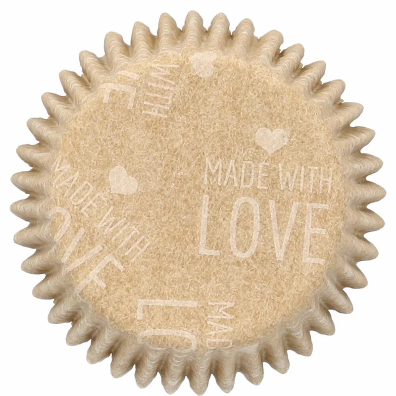 Birkmann Mini-Kraftpapierbackförmchen Ganzjahr, 75 Stück, Muffinbackförmchen, Papierbackförmchen, Papier, Ø 4 cm, 444959