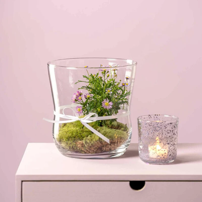Leonardo Windlicht VITA, Tischlicht, Kerzenhalter, Glas, 18.5 cm, 044068