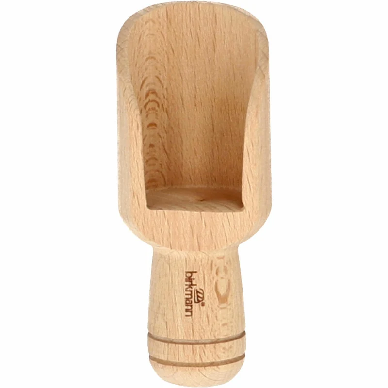Birkmann Cause We Care Holzschaufel, Mehlschaufel, Zuckerschaufel, Buchenholz, 10 x 4 cm, 889262