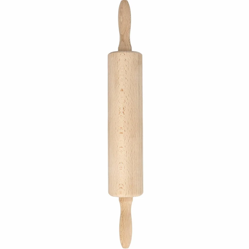 Birkmann Bakers Best Teigrolle, Ausroller, Backzubehör, Buchenholz, 25 cm, Ø 6 cm, 424128