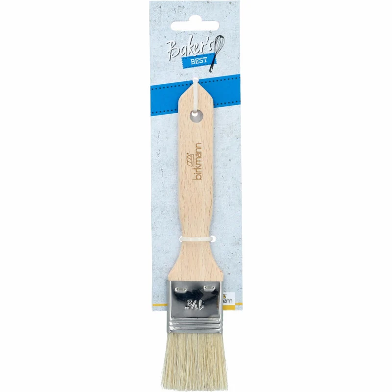 Birkmann Bakers Best Backpinsel, Küchenpinsel, Kochpinsel, Buchenholz, Breite 3.5 cm, 424142