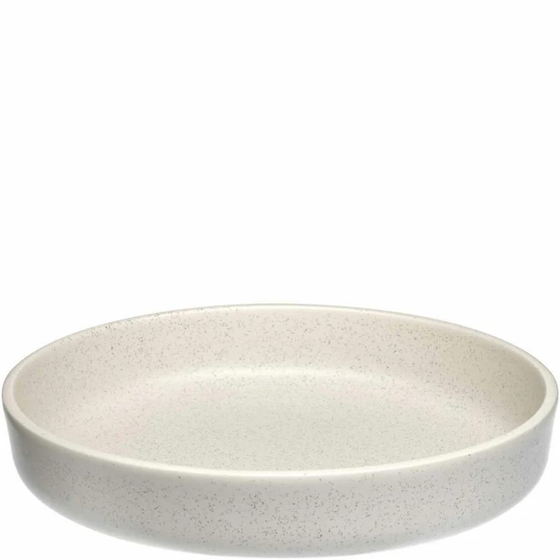 Leonardo Keramikteller Tief ROMA, Teller, Speiseteller, Pastateller, Keramik, Creme, 20 cm, 027260