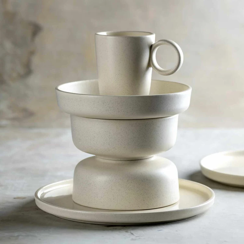 Leonardo Keramiktasse ROMA, Tasse, Becher, Keramik, Creme, 330 ml, 027262