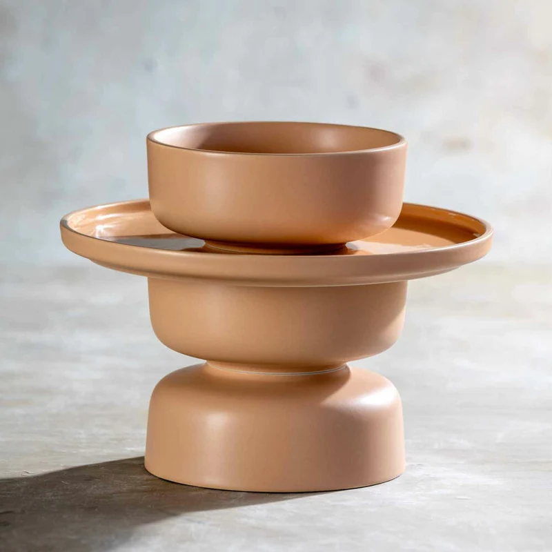 Leonardo Keramikteller ROMA, Teller, Speiseteller, Keramik, Apricot, 27 cm, 027264