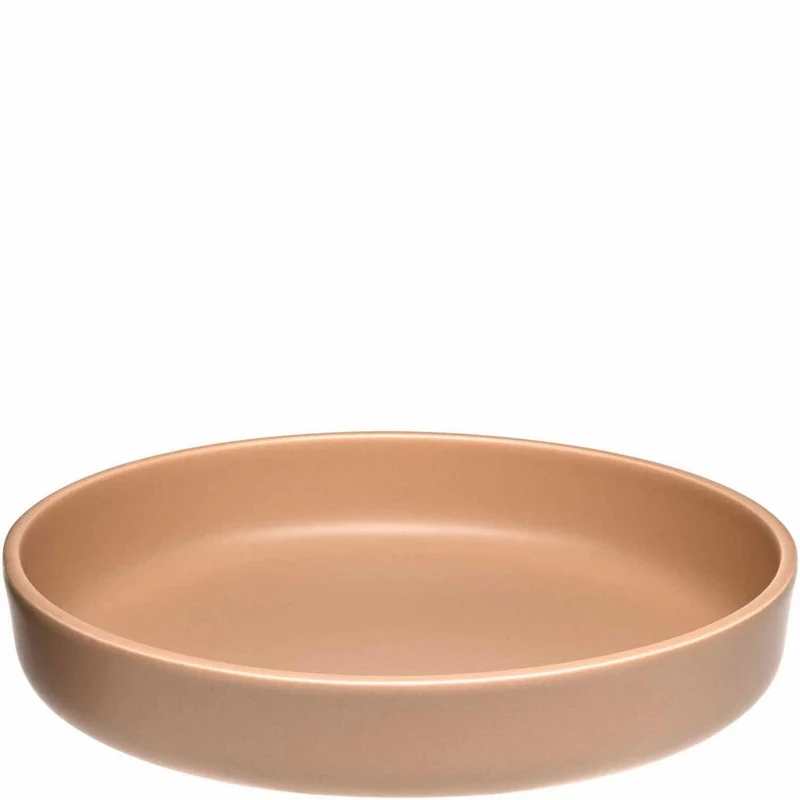 Leonardo Keramikteller Tief ROMA, Teller, Speiseteller, Pastateller, Keramik, Apricot, 20 cm, 027265