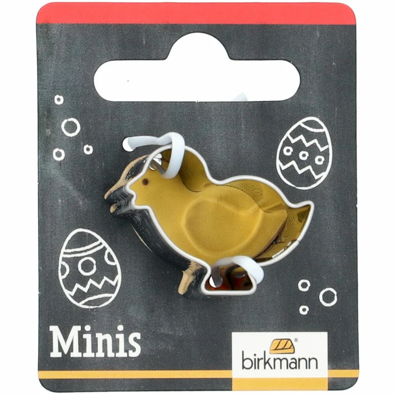 Birkmann Mini-Ausstechform Küken, Ausstecher, Plätzchenform, Keks, Plätzchen, Edelstahl, 2.8 cm, 152878