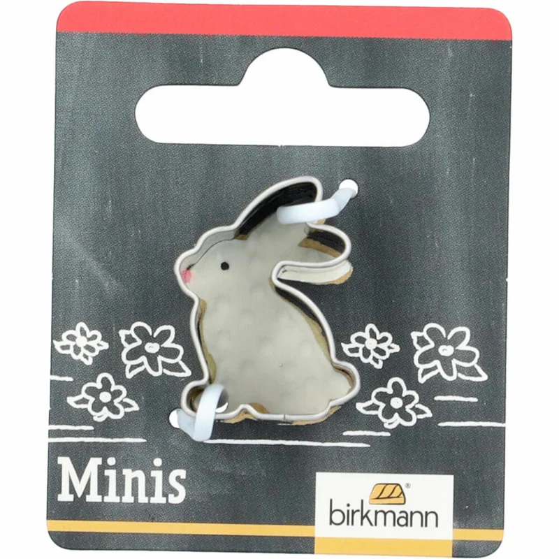 Birkmann Mini-Ausstechform Hase, Ausstecher, Plätzchenform, Keks, Plätzchen, Edelstahl, 2.5 cm, 152892