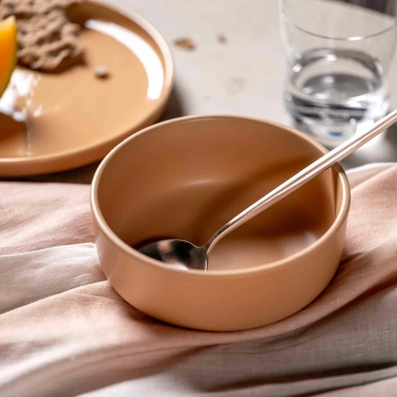 Leonardo Keramikschale ROMA, Schale, Schüssel, Keramik, Apricot, 16 cm, 027266
